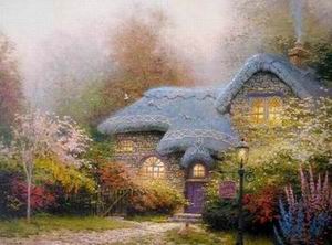 Thomas Kinkade oil painting