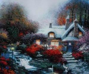 Thomas Kinkade oil painting