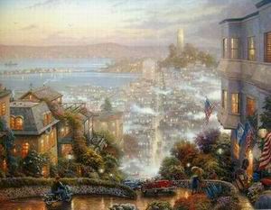 Thomas Kinkade oil painting
