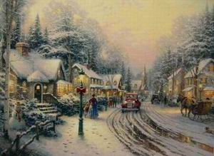 Thomas Kinkade oil painting