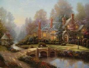 Thomas Kinkade oil painting