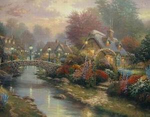 Thomas Kinkade oil painting