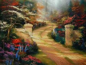 Thomas Kinkade oil painting