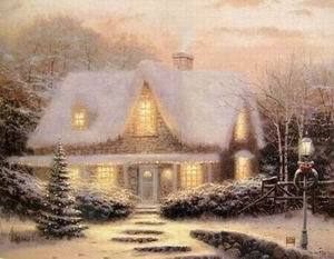 Thomas Kinkade oil painting