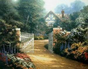 Thomas Kinkade oil painting