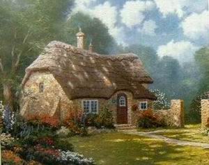 Thomas Kinkade oil painting