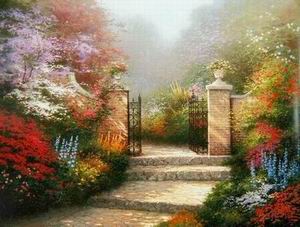 Thomas Kinkade oil painting