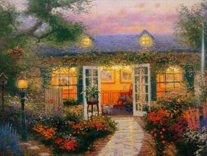 Thomas Kinkade oil painting
