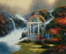 Thomas Kinkade oil painting