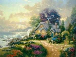 Thomas Kinkade oil painting