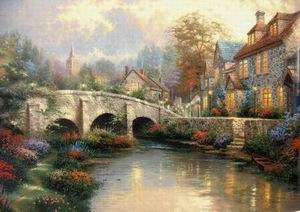 Thomas Kinkade oil painting