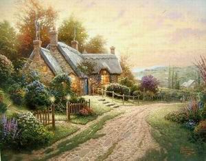 Thomas Kinkade oil painting