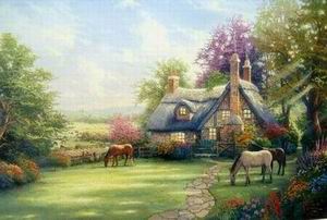 Thomas Kinkade oil painting