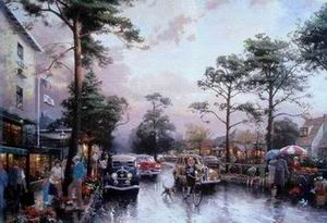 Thomas Kinkade oil painting
