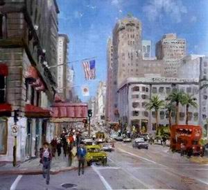 Thomas Kinkade oil painting