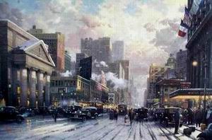 Thomas Kinkade oil painting