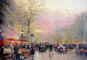 Thomas Kinkade oil painting