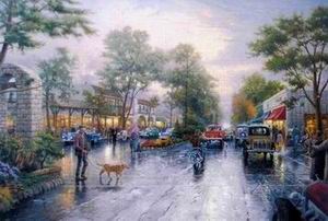 Thomas Kinkade oil painting