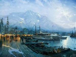 Thomas Kinkade oil painting