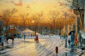 Thomas Kinkade oil painting