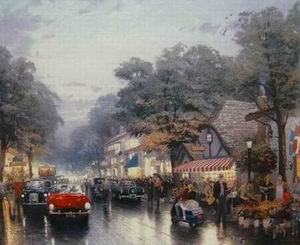 Thomas Kinkade oil painting
