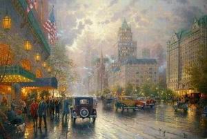 Thomas Kinkade oil painting