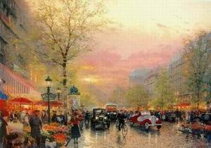 Thomas Kinkade oil painting