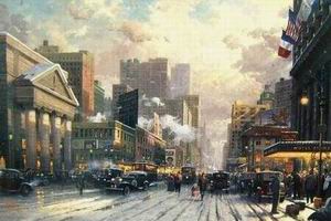 Thomas Kinkade oil painting