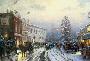Thomas Kinkade oil painting