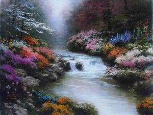 Thomas Kinkade oil painting