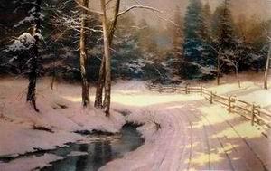 Thomas Kinkade oil painting
