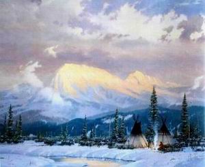 Thomas Kinkade oil painting