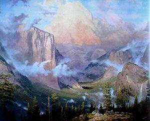 Thomas Kinkade oil painting