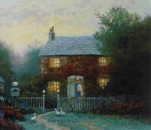 Thomas Kinkade oil painting
