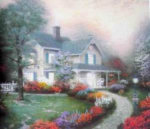 Thomas Kinkade oil painting