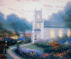 Thomas Kinkade oil painting