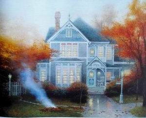 Thomas Kinkade oil painting