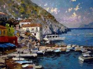 Thomas Kinkade oil painting