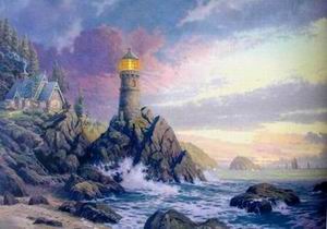 Thomas Kinkade oil painting