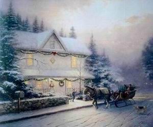 Thomas Kinkade oil painting