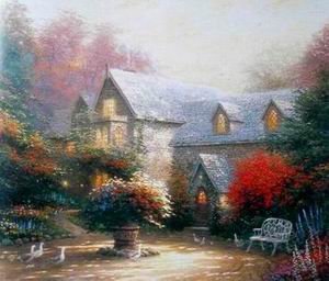 Thomas Kinkade oil painting