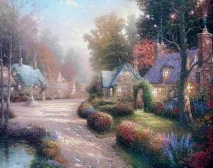 Thomas Kinkade oil painting