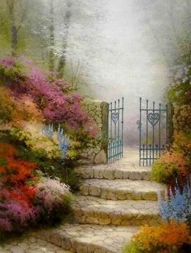 Thomas Kinkade oil painting