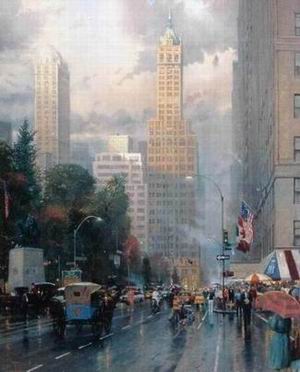 Thomas Kinkade oil painting