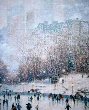 Thomas Kinkade oil painting
