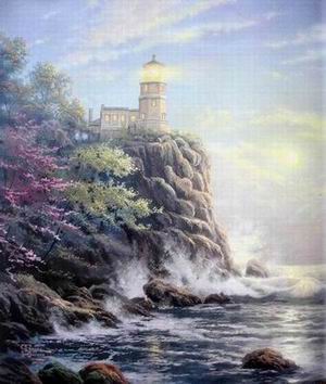 Thomas Kinkade oil painting