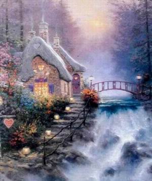 Thomas Kinkade oil painting